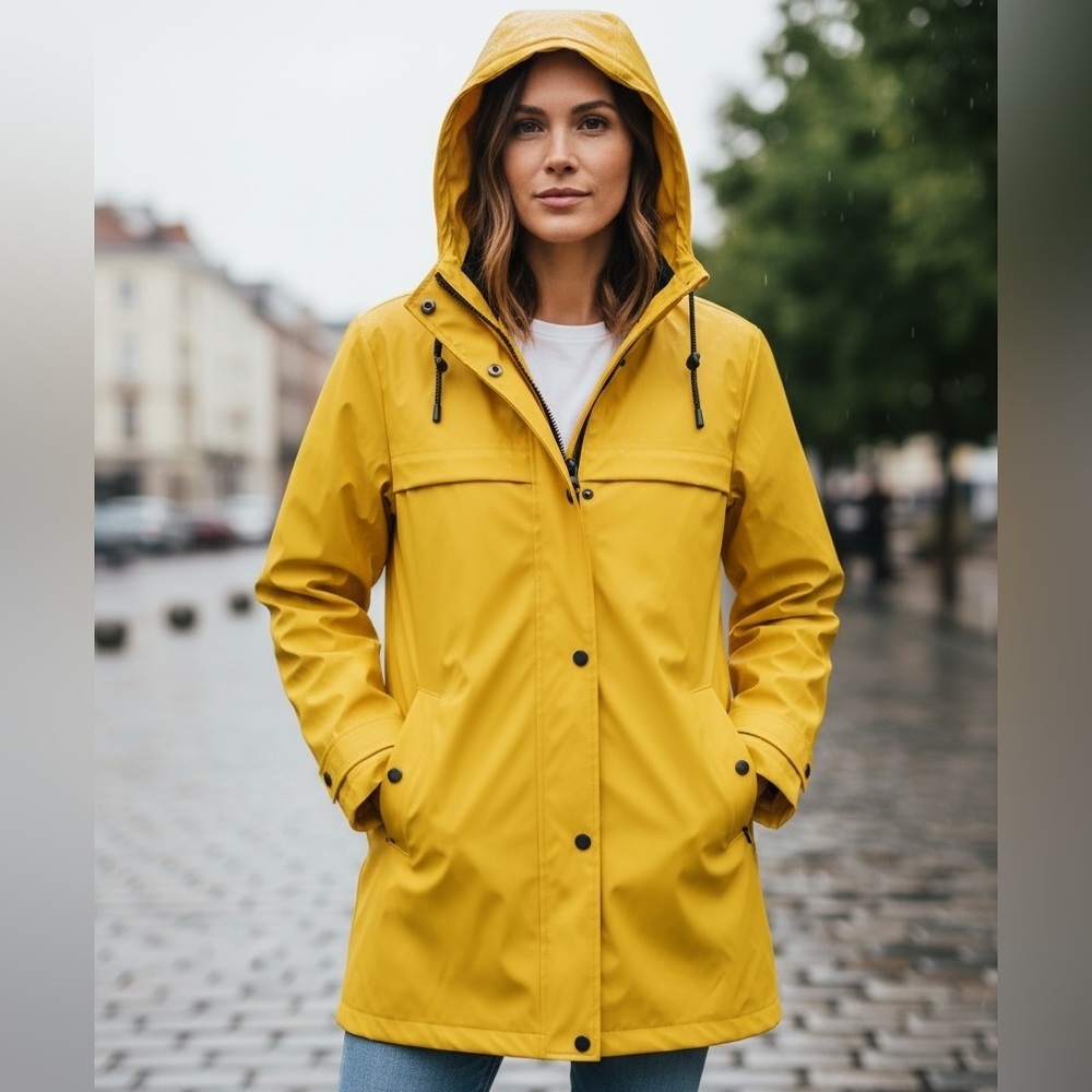 Weatherproof Women's Yellow Utility Jacket - Casual Chic - Size XL